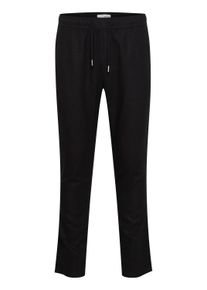 !Solid Leinenhose SOLID "Leinenhose SDTaiz", Herren, Gr. XL, N-Gr, schwarz (true schwarz), Obermaterial: 58% Leinen LI. 42% Viskose CV., Hosen Leinenhose