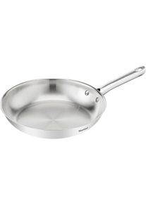 Bratpfanne Tefal "Duetto On", edelstahl, B:21,5cm L:38,5cm &Oslash;:20cm, Pfannen, Bratpfanne, unversiegelt, Induktion, genieteter Griff, backofengeeignet