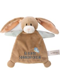 Schmusetuch Nici "My First Nici, Hase Lopino, Kleiner Sonnenschein", Baby, braun, Pl&uuml;sch, Polyester, Schnuffelt&uuml;cher Schmusetuch, mit niedlicher Stickerei &bdquo;Kleiner Sonnenschein&ldquo;