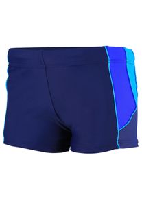 Badehose AQUARTI "Badehose Aquarti Herren Badehose Kurz mit Kontrastpaspel", Herren, Gr. 3XL, N-Gr, blau (07 dunkelblau, blau, hellblau), Obermaterial: 80% Polyamid PA. 20% Elasthan EL., Badehosen Badehose