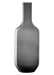 Bodenvase Leonardo "Dekovase MILANO, handgefertigt", grau, H:50cm &Oslash;:18cm, Glas, Vasen, Bodenvase, aus Glas, in Flaschenform