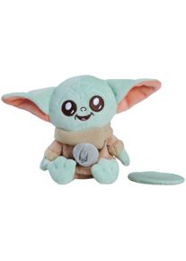 Pl&uuml;schfigur Simba "Star Wars Grogu Schulterpl&uuml;sch", bunt, Pl&uuml;schfiguren, KinderH:12cm, Pl&uuml;schfigur, H:12cm