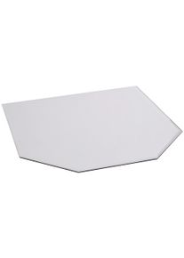Bodenschutzplatte FIREFIX, transparent, B:100cm H:0,8mm L:120cm, Sicherheitsglas (ESG), Bodenschutzplatten, Bodenschutzplatte, BxL: 100x120 cm, 8 mm, Sechseck