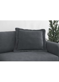 Sofakissen Trendmanufaktur "Bourbon", grau (dunkelgrau), B:70cm H:12cm T:70cm, Stoff, Polsterauflagen, Sofakissen, modernes Flatkissen 70x70 cm, in trendigem Cord erh&auml;ltlich, universal