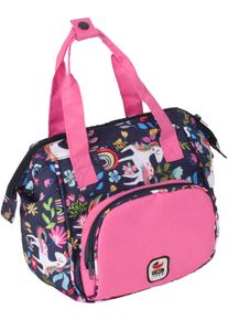 Bayer Chic 2000 Puppen Wickeltasche CHIC2000 "Einhorn", blau (einhorn), Puppenausstattungen, KinderB:15cm H:24cm T:15cm, Polyester, Puppen Wickeltasche, B:15cm H:24cm T:15cm
