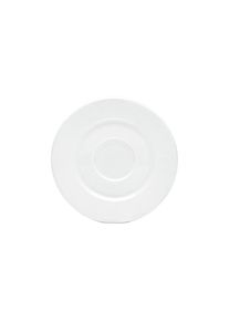Untertasse Van Well "Teller Set, Gourmet", wei&szlig;, B:14,5cm H:1,9cm L:14,5cm &Oslash;:14,5cm, Porzellan, Speiseteller, Untertasse, sp&uuml;lmaschinenfest und mikrowellengeeignet, Porzellan, &Oslash; 14,5 cm