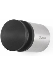 Wandt&uuml;rstopper Blomus "ENTRA", silber (silberfarben, schwarz), B:2,5cm H:4cm T:2,5cm &Oslash;:2,5cm, Edelstahl, T&uuml;rstopper, Wandt&uuml;rstopper