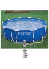 Framepool Intex "Metal Frame", blau, H:76cm &Oslash;:305cm, Schwimmbecken, Framepool, &Oslash;xH: 305x76 cm