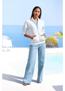 Homewearhose BENCH. LOUNGEWEAR, Damen, Gr. 36/38, N-Gr, hell jeans, angeraute Sweatware, Obermaterial: 60% Baumwolle, 40% Polyester, unifarben, Basic, lang, Hosen Homewearhose, weiche angeraute Sweatqualit&auml;t