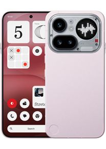 NOTHING Smartphone "Phone (4a) Pro", Energieeffizienz: A, pink, 256 GB, Mobiltelefone, Smartphone