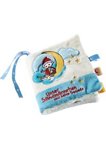 Greifspielzeug Heunec "Stoffbuch Sandmann", bunt, Greifspielzeug, BabyB:12cm H:12cm L:12cm, Pl&uuml;sch, Greifspielzeug, mit B&auml;ndchen zur Befestigung an Kinderwagen, Babyschale oder Bett, B:12cm H:12cm L:12cm
