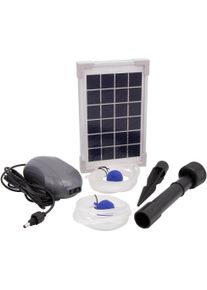 Teichbel&uuml;fter Ubbink "AIR Solar 200", silber (gr&uuml;n, silber), Kunststoff, Bel&uuml;ftungspumpen, Teichbel&uuml;fter, 2 Luftausg&auml;nge und extra lange Schl&auml;uche