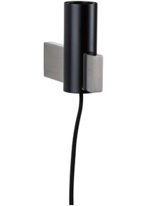 Paulmann Wandleuchte "Aik", schwarz, 1, &Oslash; 4,5cm H: 12cm, 1 Stk., Leuchten, E27, Wandleuchte