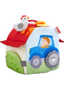 Motorikw&uuml;rfel Haba "Spielw&uuml;rfel, Bauernhof", bunt, Motorikspielzeug, BabyB:13cm H:11cm T:13cm, Baumwolle, Polyester, Motorikw&uuml;rfel, aus Stoff, B:13cm H:11cm T:13cm
