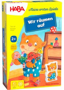Spiel Haba "Meine ersten Spiele, Wir r&auml;umen auf", bunt, Spiele, Kinder, Holz, Pappe, Spiel, Made in Germany