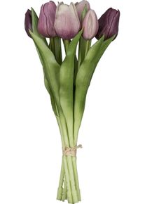 Kunsttulpe Creativ green "Tulpenbund", helllila, H:32cm, Kunststoff, Kunstpflanzen, Kunsttulpe, aus 6 Einzelstielen