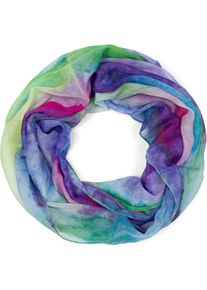Loop styleBREAKER "Loop Aquarell Farbverlauf", Damen, lila (violett, gr&uuml;n, blau), Obermaterial: 100% Viskose CV., Modisch, Modet&uuml;cher Loop