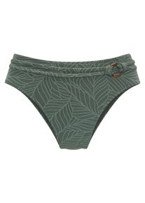 Bikini-Hose Lascana "Fay", Damen, Gr. 38, N-Gr, gr&uuml;n (oliv), Obermaterial: 94% Polyamid, 6% Elasthan. Futter: 90% Polyester, 10% Elasthan, Strukturmuster, Badehosen Bikini-Hose, aus eleganter Strukturware, Topseller
