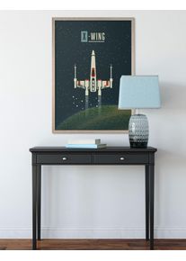 Wandbild Komar "Star Wars Geeky X-Wing", bunt (farbe bild(er): bunt), Disney, 1 Stk., Vlies, Bilder, Wandbild, 40 x 50 cm (Breite x H&ouml;he) - Kinderzimmer, Dekoration