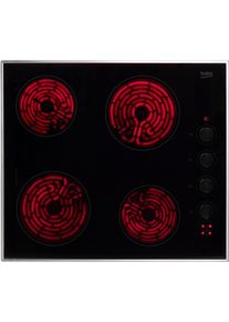 Beko Elektro-Kochfeld "HIC 64100 X", grau (silberfarben), B:58cm H:7,1cm T:51cm, Kochfelder, Elektro-Kochfeld