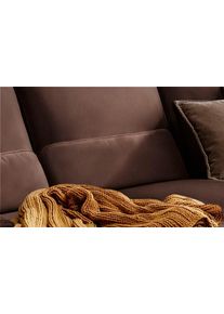 Sofakissen W.Schillig "run", braun (macchiato z73), B:82cm H:20cm T:8cm, Longlife Xtra-Leder Z73: Naturwalkleder der Luxusklasse aus den erlesensten Rohh&auml;uten. Hautst&auml;rke 1, 1 &ndash; 1, 3 mm;ROHLEDER Chenille-Flachgewebe Q2 W77 (68% Polyacryl, 32% Polyester);Stoff S37 (100% Polyester), Polsterauflagen, Sofakissen, Nierenkissen, Breite 82 cm