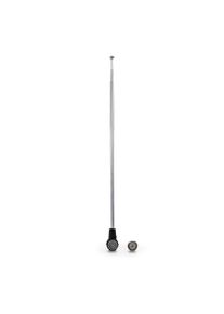 Hama Innenantenne "Zimmerantenne, Radio, TV, DAB+, DAB, DVB T2, UKW, passiv, ausziehbar", silber, B:2,5cm L:19cm T:2,5cm, Antennen, Innenantenne