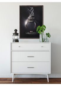Wandbild Komar "Moon Knight - Fist of Khonshu", schwarz (farbe bild(er): schwarz, wei&szlig;), Disney, 1 Stk., Vlies, Bilder, Wandbild, 40 x 50 cm (Breite x H&ouml;he) - Kinderzimmer, Dekoration