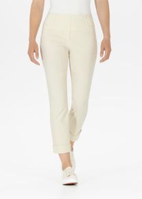 3/4-Hose Stehmann "Igor", Damen, Gr. 40, N-Gr, burro wei&szlig;, Web, Obermaterial: 72% Viskose, 25% Polyamid, 3% Elasthan, figurbetont 3/4-L&auml;nge, Hosen 3/4-Hose, in Gr&ouml;&szlig;en 32 bis 52, aus Viskose mit Stretch
