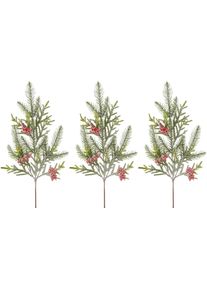 Kunstzweig Creativ green "Tannenzweig", gr&uuml;n, H:54cm, Kunststoff, Kunstpflanzen, Kunstzweig, mit Frost-Optik