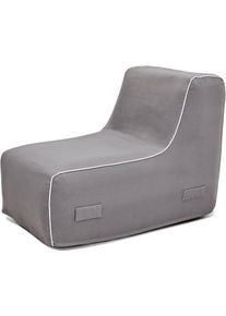 Loungesessel Jahnke "AIR LOUNGE", grau (stein grau), B:60cm H:70cm T:90cm, Sessel, Loungesessel, aufblasbar, Indoor & Outdoor, 60 cm Sitztiefe