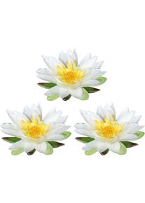 Kunstblume Creativ green "Lotusbl&uuml;te", beige (creme), H:5cm &Oslash;:15cm, Kunststoff, Kunstpflanzen, Kunstblume, im 3er Set