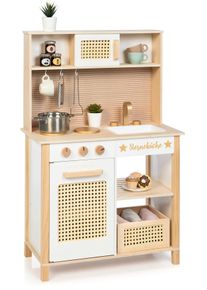 Spielk&uuml;che SUN "Boho Style - Sternek&uuml;che", beige (natur), Spielk&uuml;chen, KinderB:59cm H:90cm T:31cm, Holz, Spielk&uuml;che, B:59cm H:90cm T:31cm