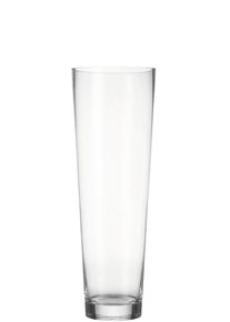 Bodenvase Leonardo "Dekovase KONISCH", transparent, H:50cm &Oslash;:17cm, Glas, Vasen, Bodenvase, aus Glas, handgefertigtes Unikat