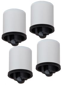 Wohnzimmertisch Vcm "4 tlg. Rollenset Rolio", wei&szlig;, Sideboards, Wohnzimmertisch
