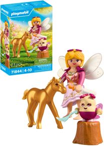 Konstruktions-Spielset Playmobil "Goldenes Einhornfohlen mit Fee (71844), Princess Magic", bunt, Spielbausteine, Kinder, Kunststoff, Konstruktions-Spielset, Made in Europe