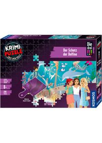 Puzzle Kosmos "Krimipuzzle Die drei Der Schatz der Delfine", bunt, Puzzles, KinderB:54cm H:38cm, Pappe, Puzzle, Made in Germany, B:54cm H:38cm