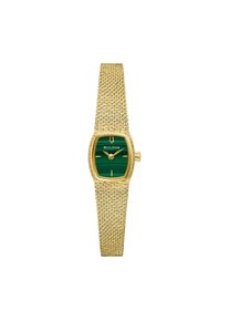 Quarzuhr Bulova "Goddess of Time", goldfarben, gr&uuml;n, Armbanduhren, Damen, Quarzuhr, Armbanduhr, Damenuhr, Edelstahlarmband, analog