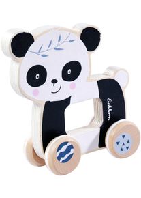 Nachziehtier Eichhorn "Panda", bunt, Nachziehspielzeug, Baby, Holz, Silikon, Nachziehtier