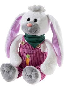 Kuscheltier Heunec "Latzhosen-Gang, Hase Mara M&ouml;hre", bunt, Pl&uuml;schfiguren, KinderB:18cm H:35cm T:15cm, Polyester, Kuscheltier, B:18cm H:35cm T:15cm