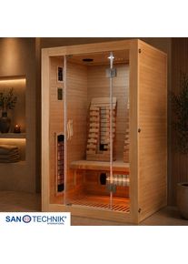 Infrarotkabine, Naturfarben, Holz, 120x190x105 cm, Freizeit & Co, Wellness & Gesundheit, Infrarotkabinen