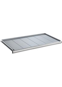 Uitschuifbaar legbord voor ESD-kast voor zware lasten, h x b x d 75 x 918 x 459 mm, draagvermogen 200 kg, lichtgrijs RAL 7035