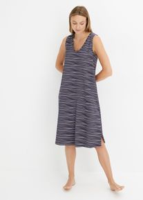 Camicia da notte in puro cotone (pacco da 2), viola, Taglia 50/52 (L), bonprix