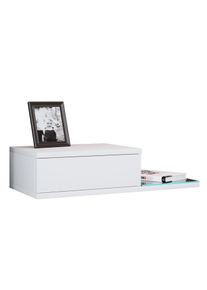 Nachttisch Vcm "Design Wandschublade Nachttisch Regal Konsila L", wei&szlig;, B:65cm T:30cm, Sideboards, Nachttisch