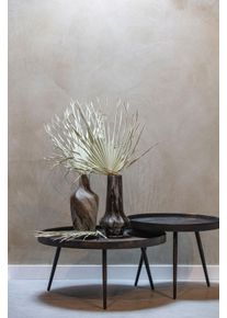 Beistelltisch Woood "Bounds breiter Ausf&uuml;hrung mit Multiplex-Zinkbeschichtung &Oslash; 76 x 40 cm", antik, gold, B:76cm H:37cm T:76cm, Tische, Beistelltisch, 4 cm Randerh&ouml;hung, Metallbeine H&ouml;he 36 cm, Tragkraft 20 kg
