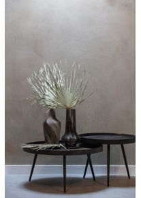 Beistelltisch Woood "Bounds mit Multiplex-Zinkbeschichtung und Metallbeinen &Oslash; 58 x H 44 cm", antik, gold, B:58cm H:44cm T:58cm, Tische, Beistelltisch, 4 cm Randerh&ouml;hung, Tragkraft 20 kg, Metallbeine H&ouml;he 40 cm
