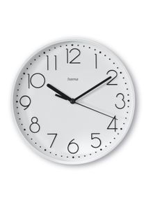 Wanduhr Hama "Wanduhr "Salina", &Oslash; 22 cm, ohne Ticken", wei&szlig;, &Oslash; 22cm, Wanduhren, Wanduhr, ger&auml;uscharm