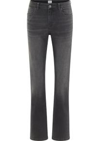 Straight-Jeans Mustang "Damen Style Crosby Relaxed Straight", Damen, Gr. 31, L&auml;nge 34, 682 dunkelgrau, Denim/Jeans, 87% Baumwolle, 11% Polyester, 2% Elasthan, straight fit, Jeans Straight-Jeans