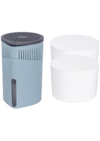 Luftentfeuchter Wenko "Modell Drop", blau (t&uuml;rkis), B:15cm H:23cm T:15cm, Luftentfeuchter, Luftentfeuchter, mit 2 x 1000 g Entfeuchter-Bl&ouml;cken