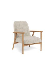 Polsterstuhl ACTONA GROUP "Polsterstuhl", beige (, matt eiche, matt eiche, beige), B:71cm H:83cm T:84cm, 100% Polyester, St&uuml;hle, Polsterstuhl, Stuhl mit Armlehne, beige, 71x84x83cm