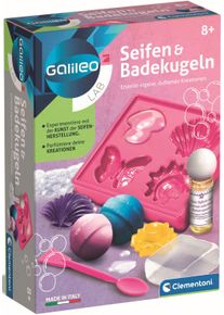 Experimentierkasten Clementoni "Galileo, Seifen und Badekugeln", bunt (wei&szlig;, neutral), Experimentierk&auml;sten, Kinder, Experimentierkasten, Made in Europe